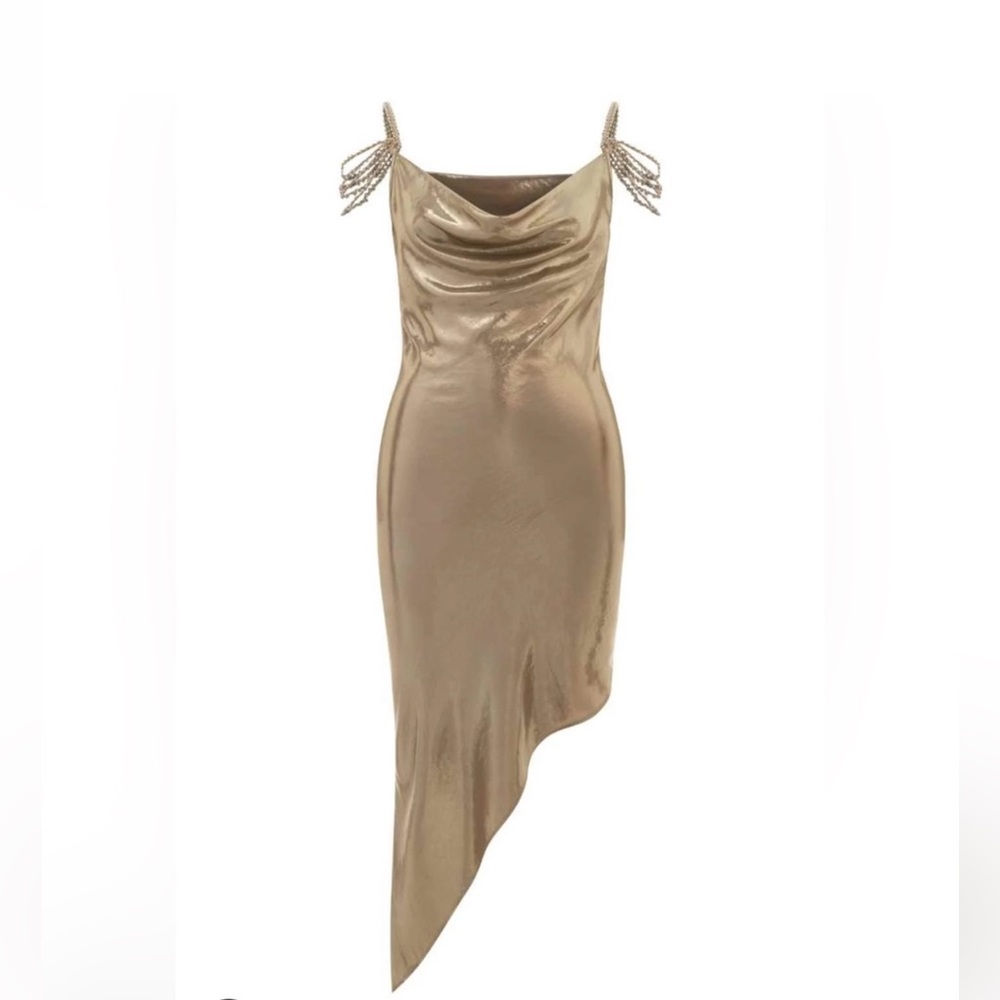 MY BEACHY SIDE - CHARLOTTE DRESS - BRONZE SHIMMER size S
